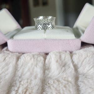 Sterling 925 ring. Wide band, intricate design. Size 8.